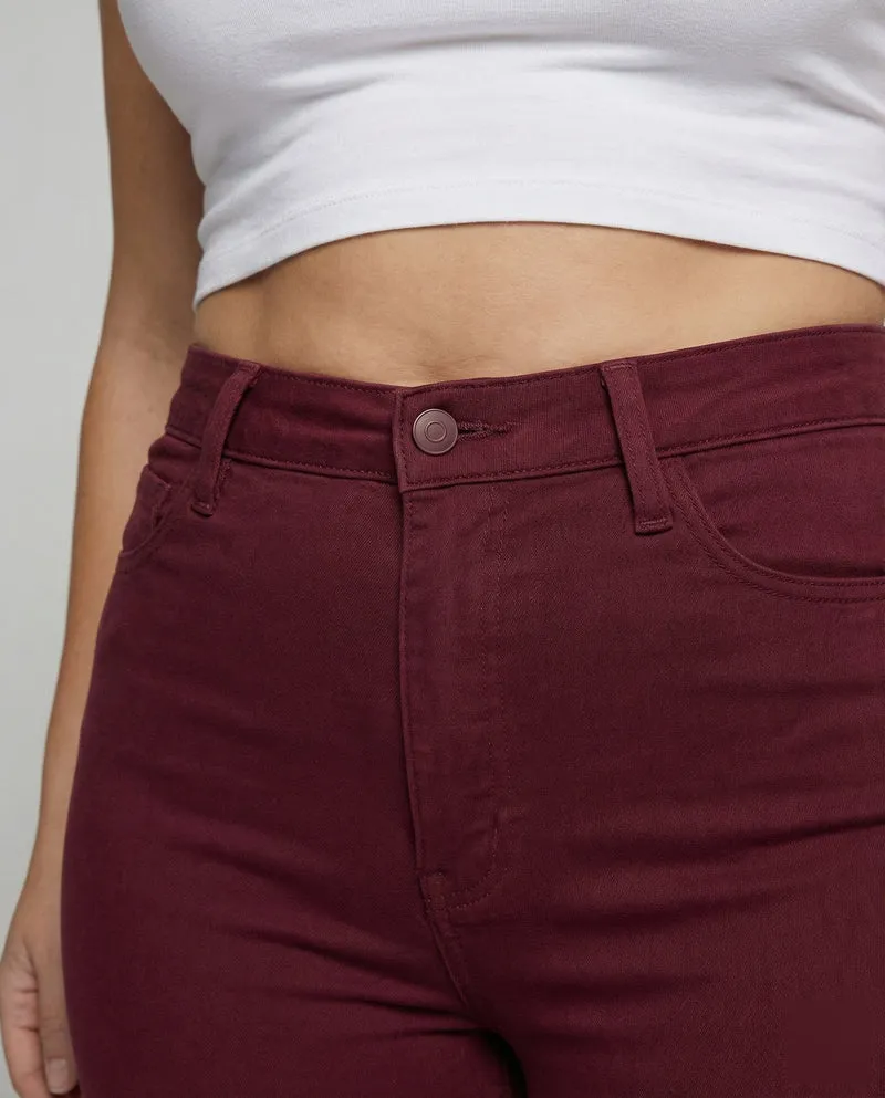 Damen elastische Jeggings im Denim-Look