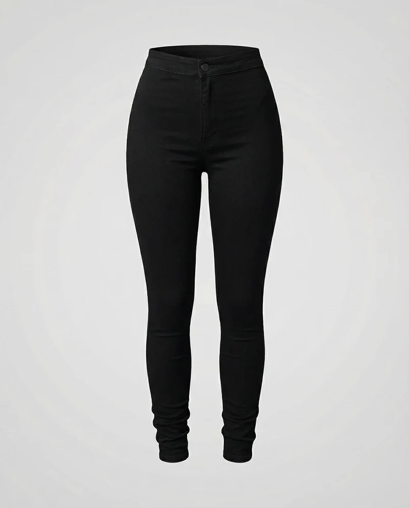 Damen elastische Jeggings im Denim-Look