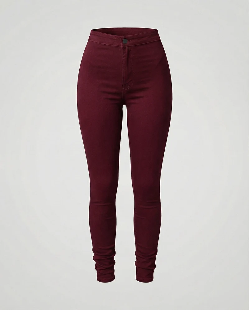 Damen elastische Jeggings im Denim-Look