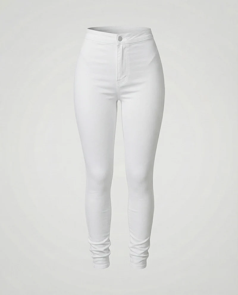 Damen elastische Jeggings im Denim-Look