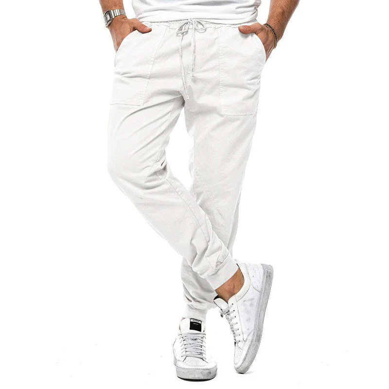 Herren Cargo-Jogginghose mit elastischem Bund und praktischen Taschen