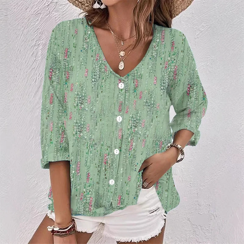 Damen Bluse mit floralem Druck und lässigem Schnitt