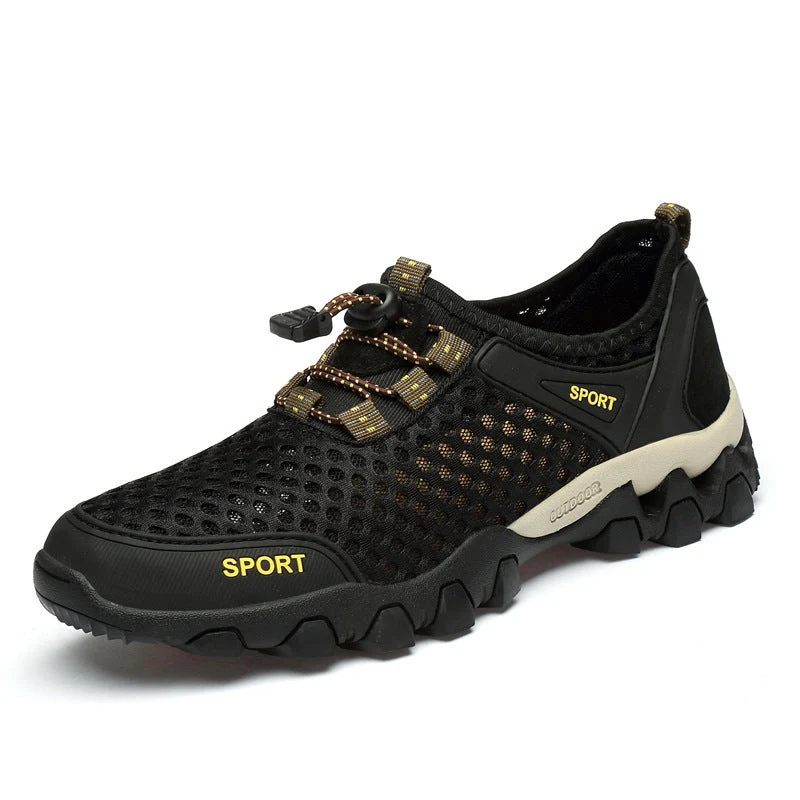 Herren Atmungsaktive Outdoor-Sportschuhe mit rutschfester Sohle
