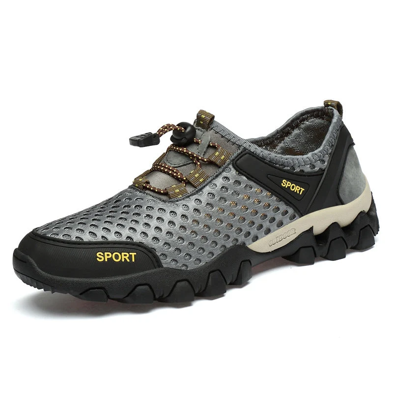 Herren Atmungsaktive Outdoor-Sportschuhe mit rutschfester Sohle